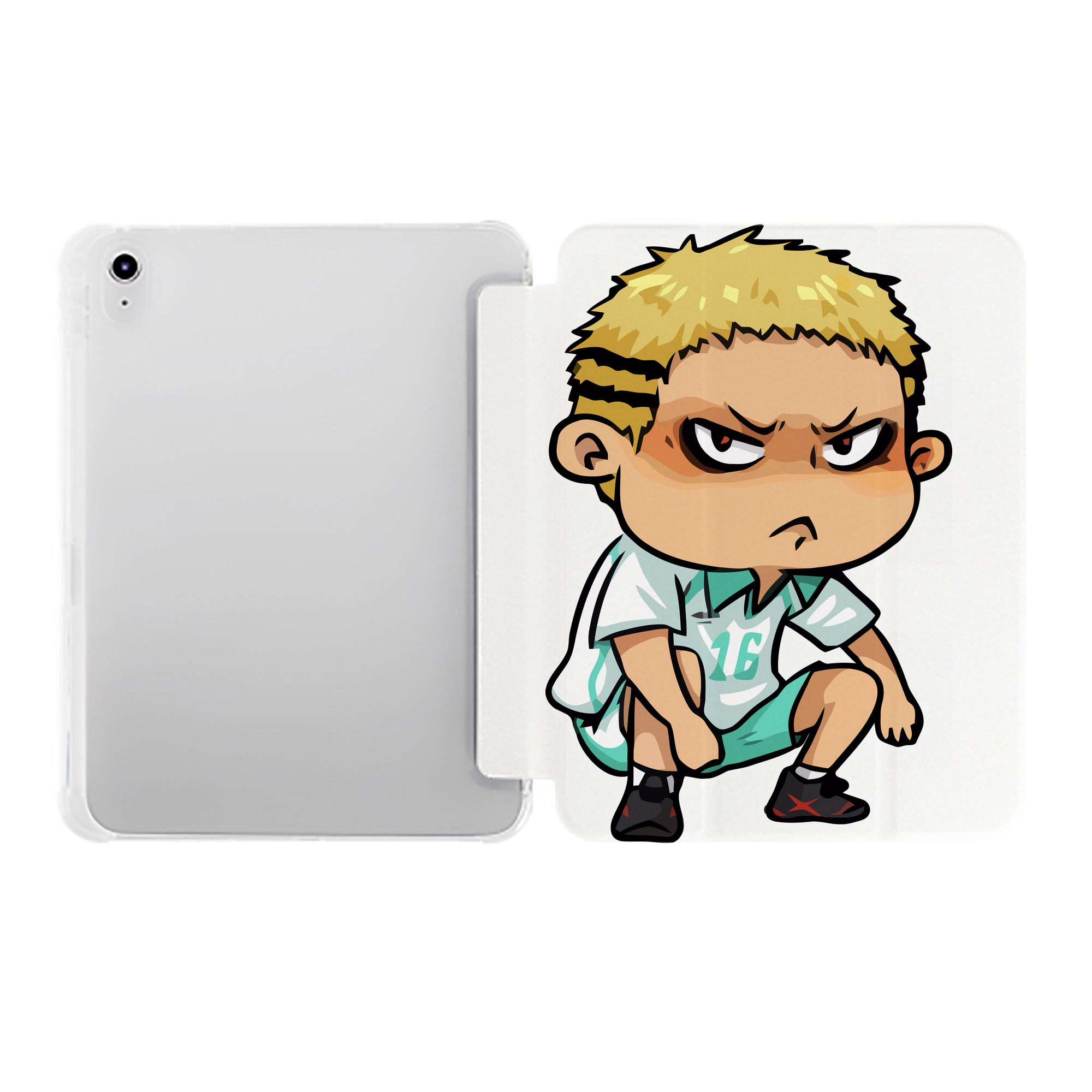 （画像用） ハイキュー!! Haikyu!! IPad ケース ペン収納付き 三つ折りスタンド PUレザー×シリコン 対応機種9.5/10.5/10.9インチ